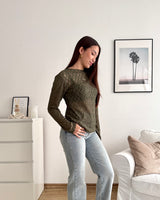 Longsleeve Spitze Olive