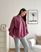 Good Vibes Only Crewneck Weinrot