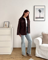 Cord Overshirt Braun