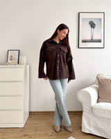 Cord Overshirt Braun