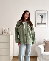 Cord Overshirt Olive