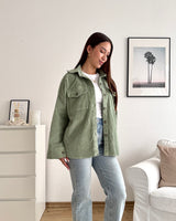 Cord Overshirt Olive