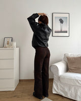 Kunstlederjacke Schwarz
