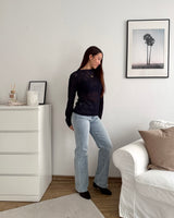 Longsleeve Spitze Navy