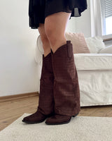 Cowboy Stiefel Snake Braun