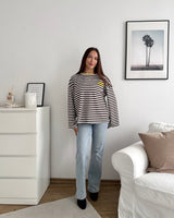Longsleeve Creative my Service Gelb/Braun
