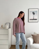 Longsleeve Creative my Service Pink/Weinrot