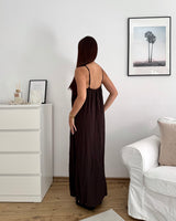 Maxikleid Braun