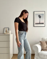 Body Kurzarm Schwarz