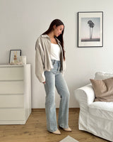 Cordjacke Beige