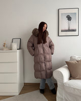 Puffer Parka Taupe