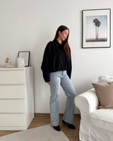 Kunstwildlederjacke Schwarz