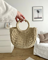 Ibiza Bag aus Bast Beige