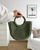 Ibiza Bag aus Bast Olive