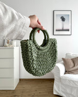 Ibiza Bag aus Bast Olive