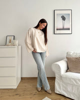 Longsleeve mit Streifen Beige