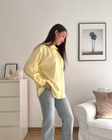 Kurze Silky Bluse Gelb
