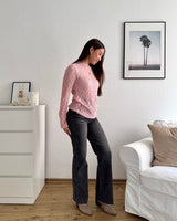 Longsleeve Spitze Rosa