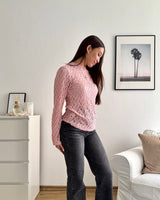 Longsleeve Spitze Rosa