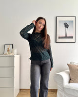 Longsleeve Spitze Dunkelgrün