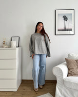 Longsleeve Basic Grau