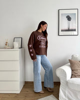 California Sweater Braun/Rosa