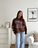 California Sweater Braun/Rosa