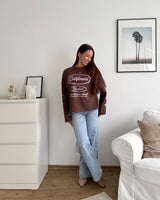 California Sweater Braun/Rosa