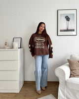 California Sweater Braun/Mint