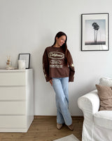 California Sweater Braun/Mint
