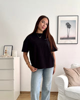Olargues Heavy Oversized Tee Washed Black