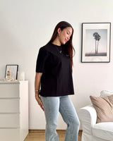 Olargues Heavy Oversized Tee Washed Black