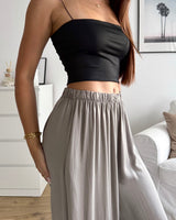 Ballonhose Open Leg Taupe