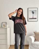 Amour Tee Dunkelgrau