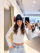 Beanie mit Herz Navy