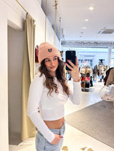 Beanie mit Herz Rosa