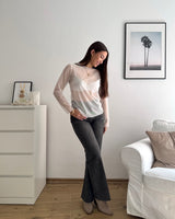 Longsleeve Mesh Weiß