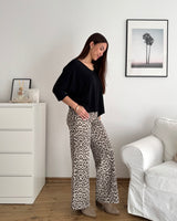 Dünner Strickpullover Schwarz