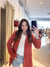 Oversized Blazer Basic Apricot