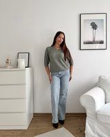 Weicher Strickpullover Olive