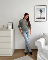 Weicher Strickpullover Olive