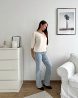 Weicher Strickpullover Beige