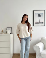 Weicher Strickpullover Beige