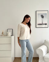 Weicher Strickpullover Beige