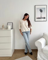 Weicher Strickpullover Beige