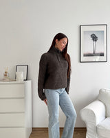 Teddy Sweater Hellbraun