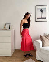Silky Rock mit Leomuster Pink Orange