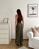 Plissee Hose Olive