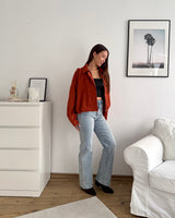 Kunstwildlederjacke Rost