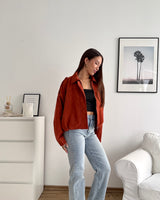 Kunstwildlederjacke Rost